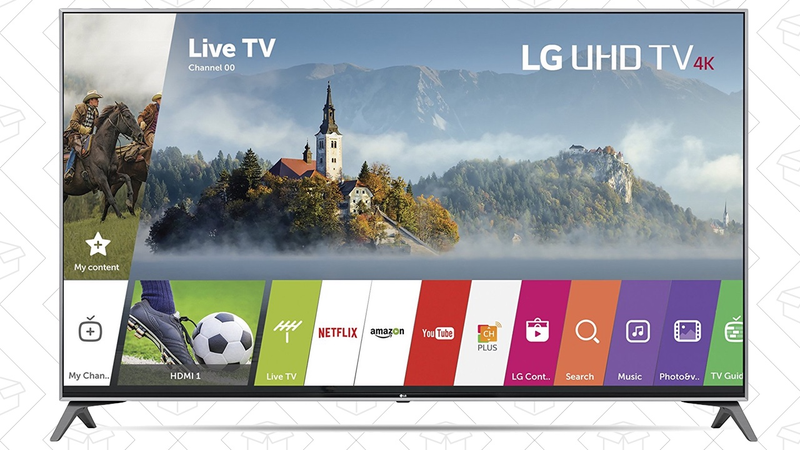 LG 49UJ7700 4K TV, $579